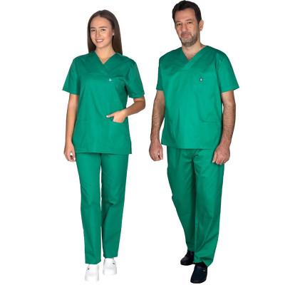 Σετ στολή Γιατρού - Νοσηλευτή Unisex Alezi | Ανοιχτό Πράσινο