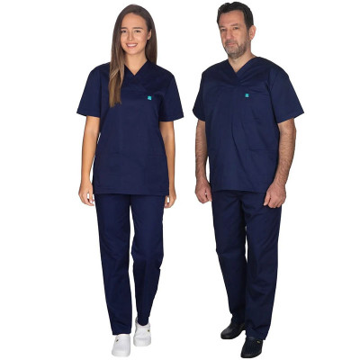Σετ στολή γιατρών - Νοσηλευτών Unisex Alezi | Σκούρο Μπλε