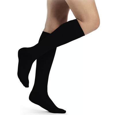 Κάλτσες πρόληψης Traveno Sigvaris συμπίεσης 15 - 18 mmHg | Μαύρο